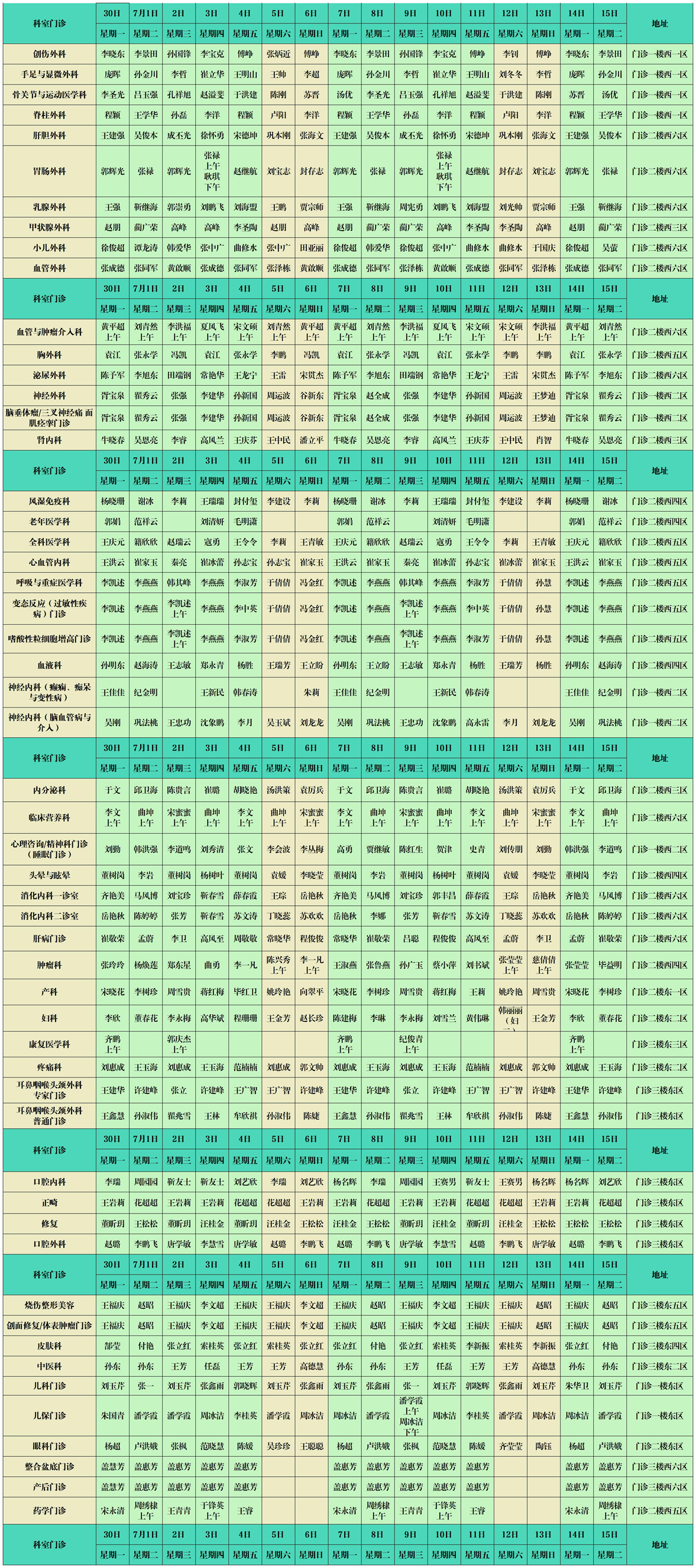 滨州市人民医院西院区门诊出诊排班7.1-7.31(2)_Sheet1 (2).jpg